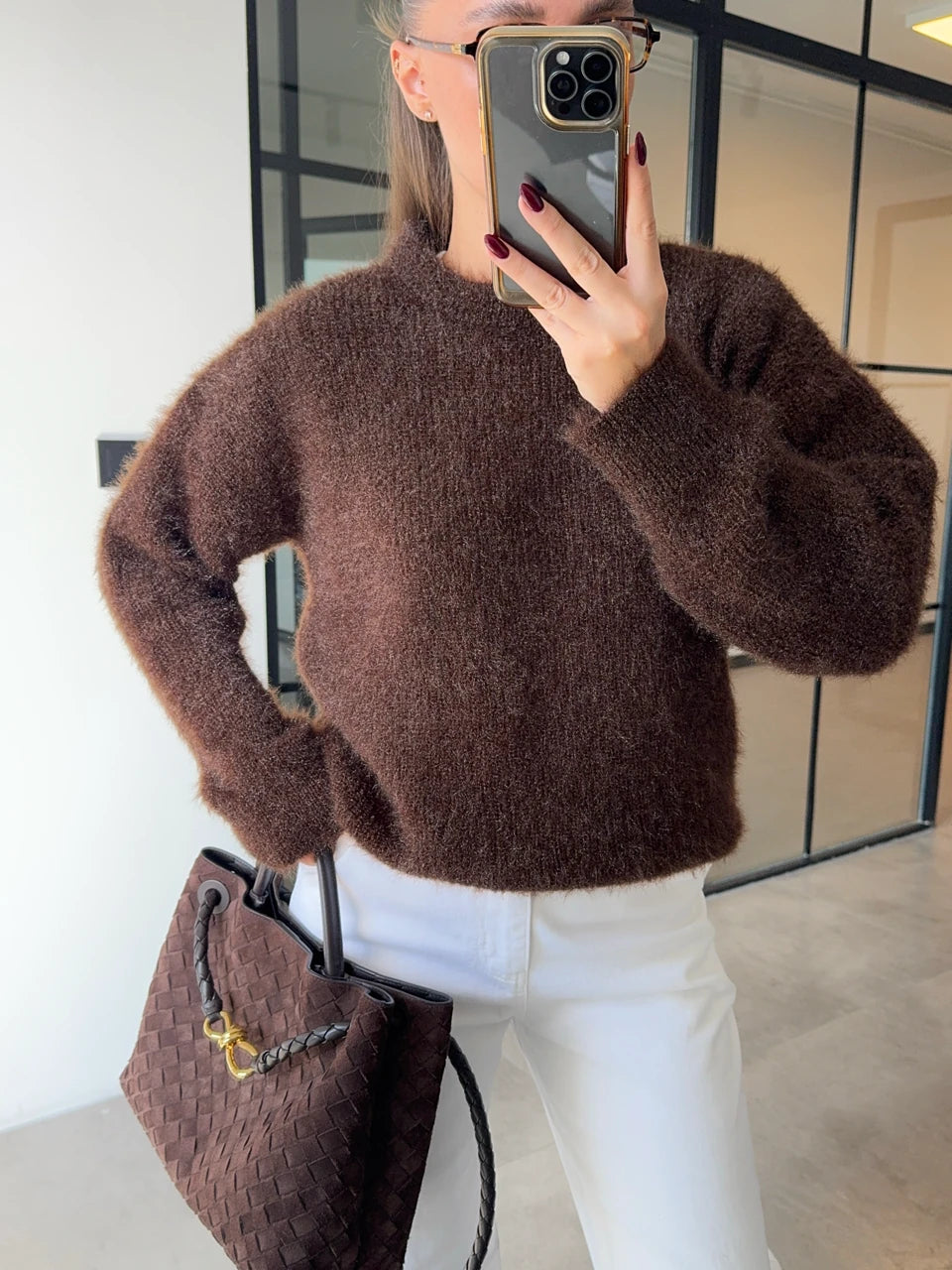 بلوزة بني - KP4276