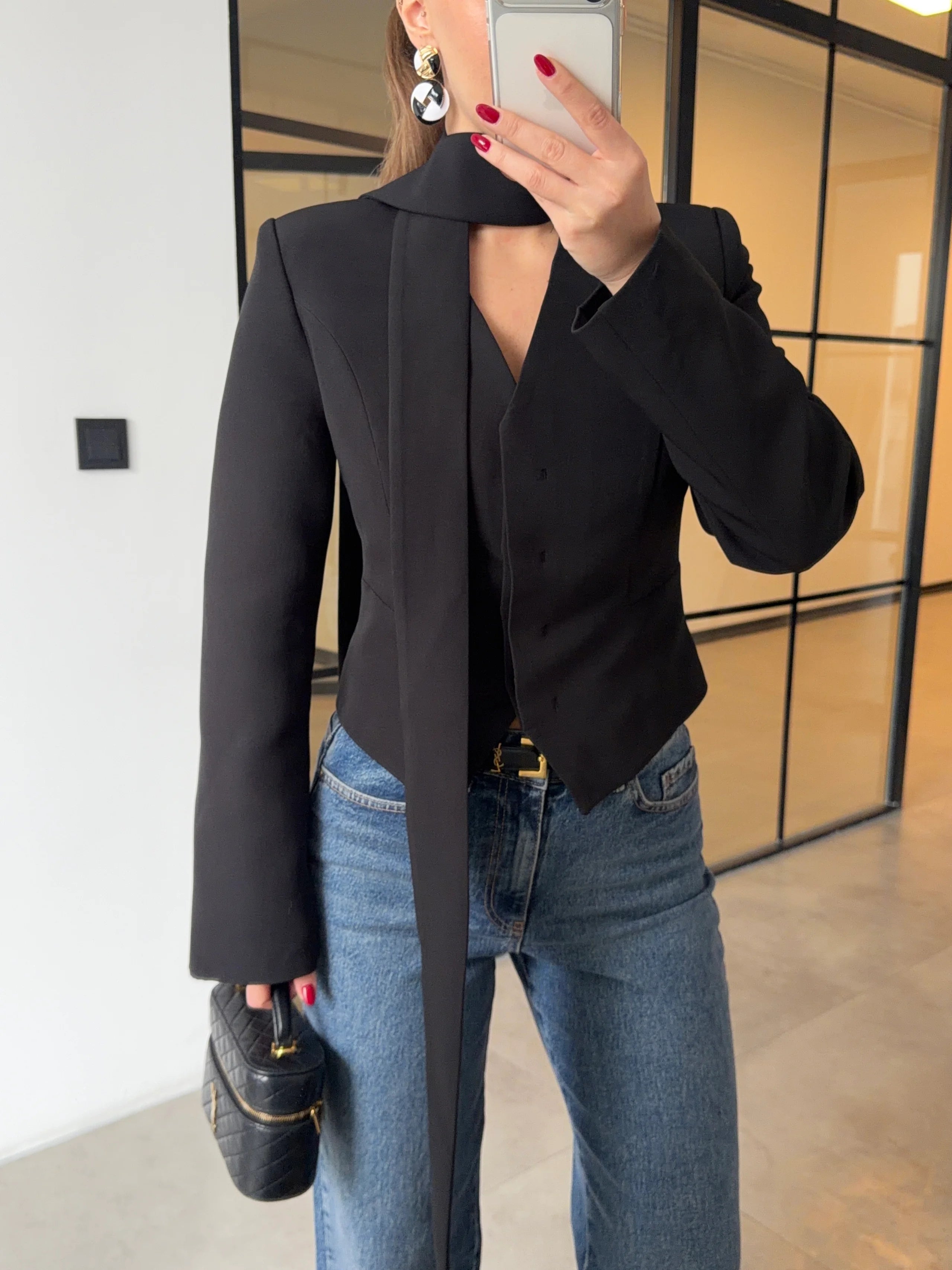 بليزر بشال اسود - KP7220