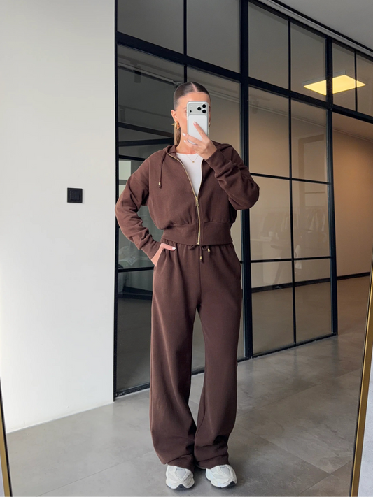 طقم تريننج بني - KP1467