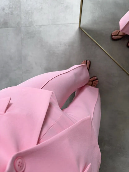 طقم ڤيست مع بنطلون زهري - KP1068