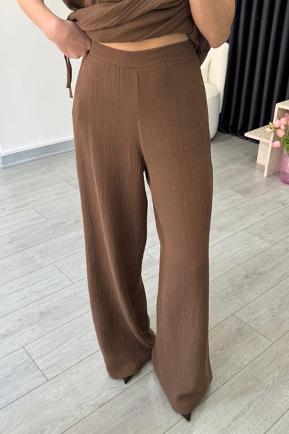 طقم بحزام بني - KP1266