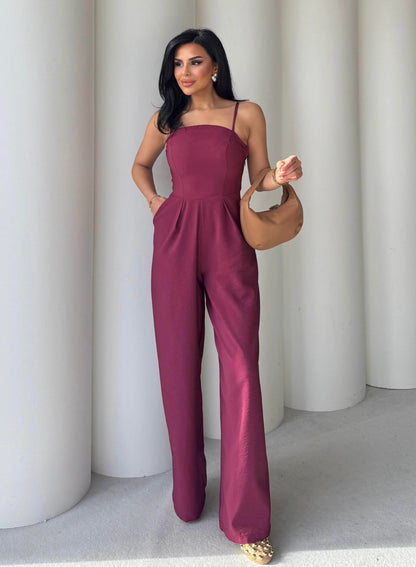 طقم جمبسوت مع جكيت خمري - KP1242