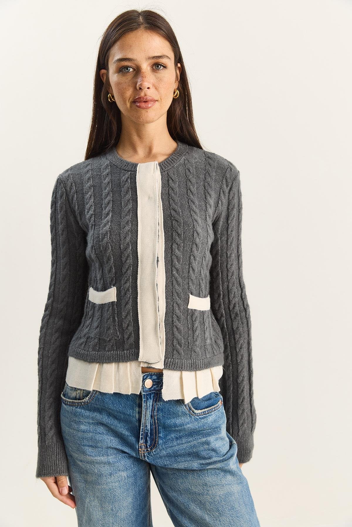 جرزة رمادي وابيض - KP4358