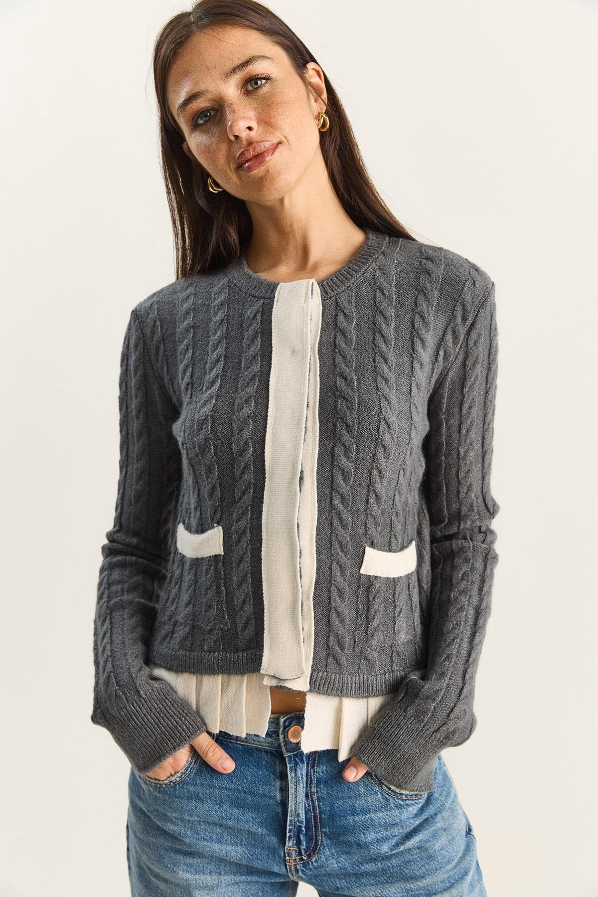 جرزة رمادي وابيض - KP4358