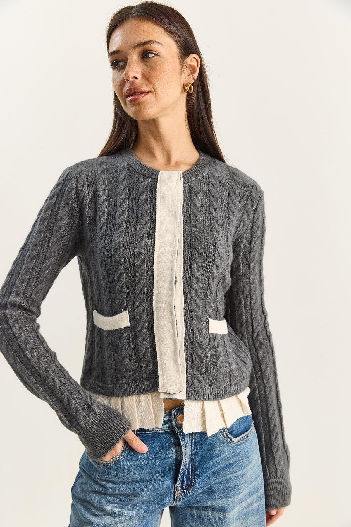 جرزة رمادي وابيض - KP4358