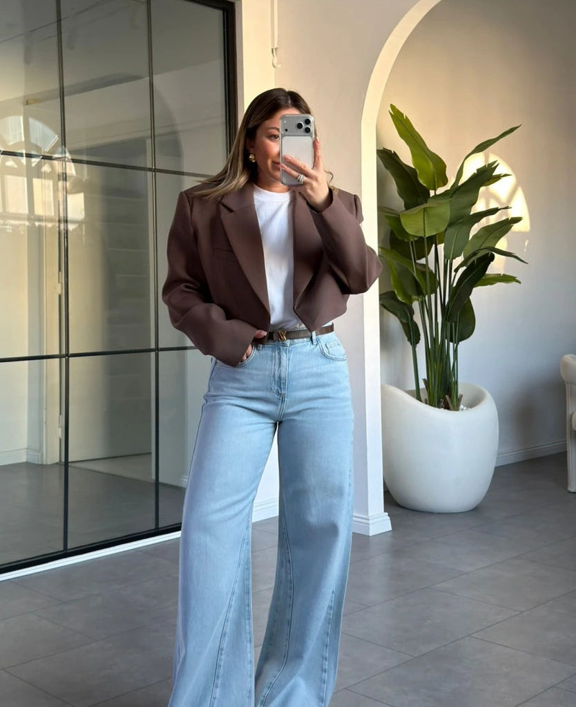 بليزر قصير بني - KP7227