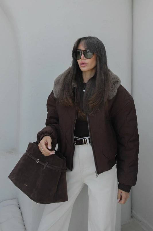 جكيت بني فرو - KP7174