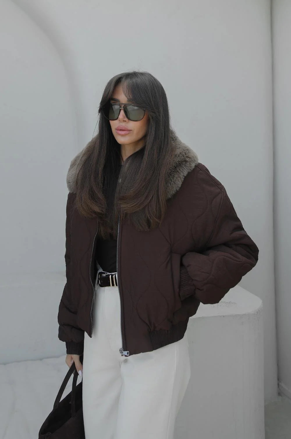 جكيت بني فرو - KP7174