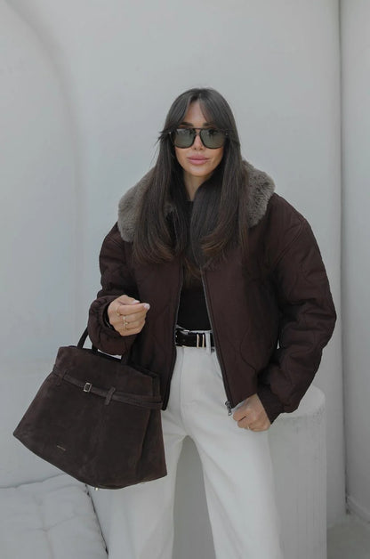 جكيت بني فرو - KP7174