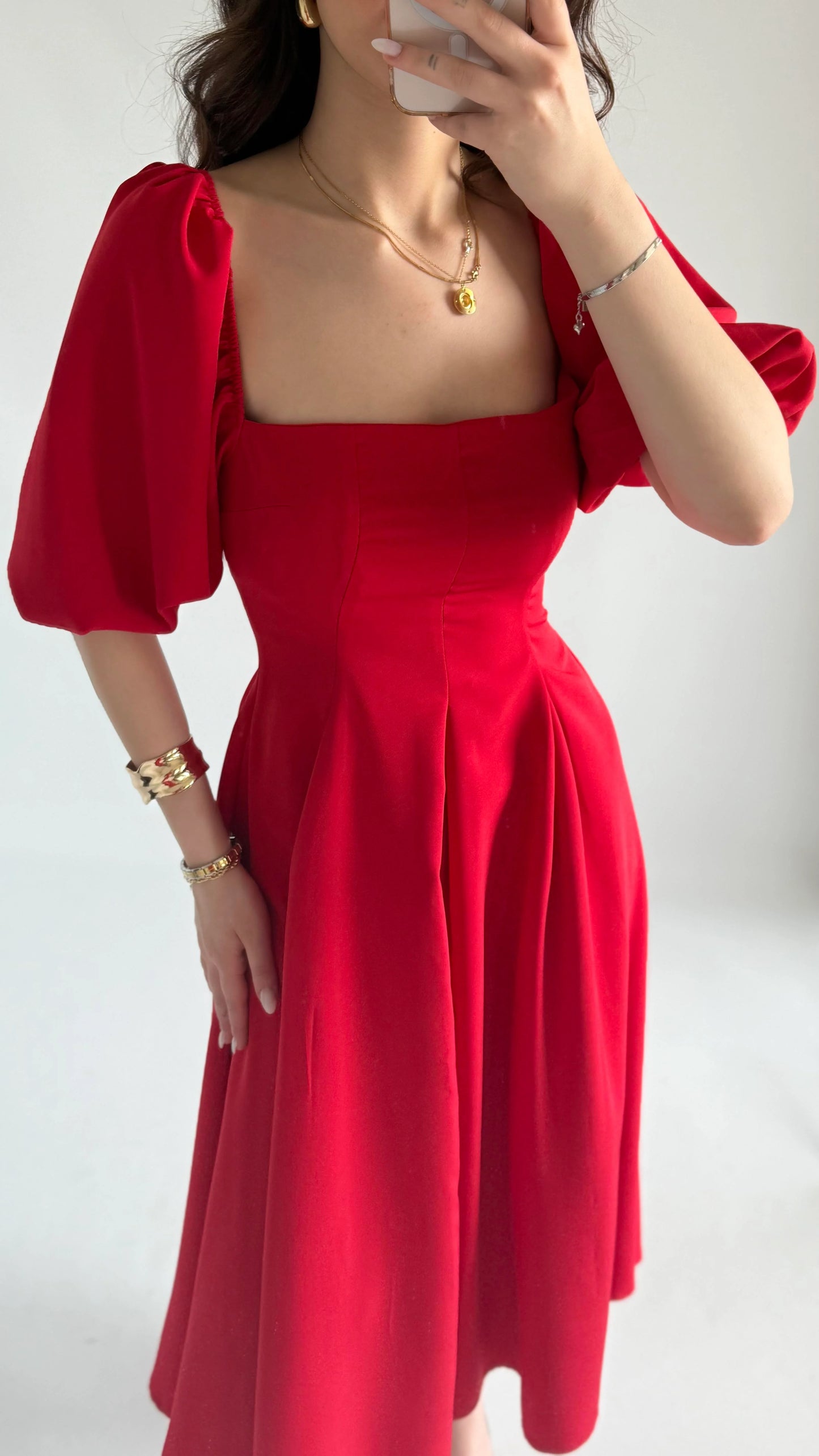 فستان احمر - KP2178