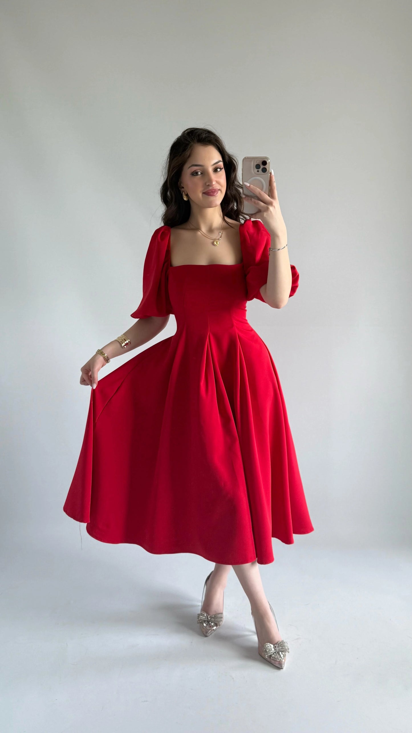 فستان احمر - KP2178