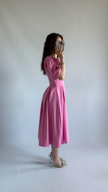 فستان زهري - KP2178