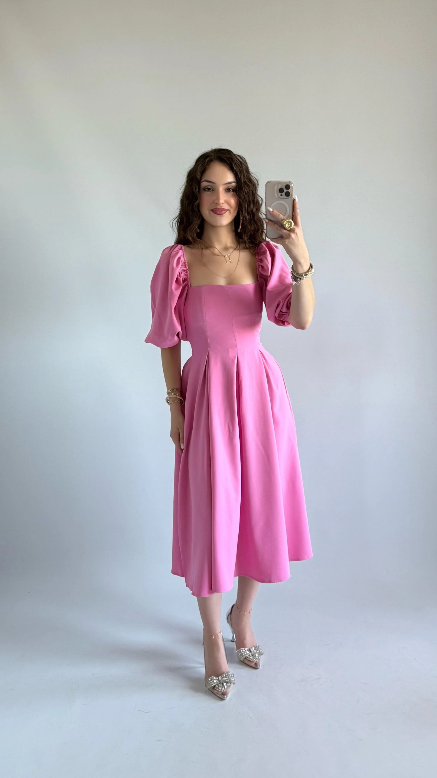 فستان زهري - KP2178