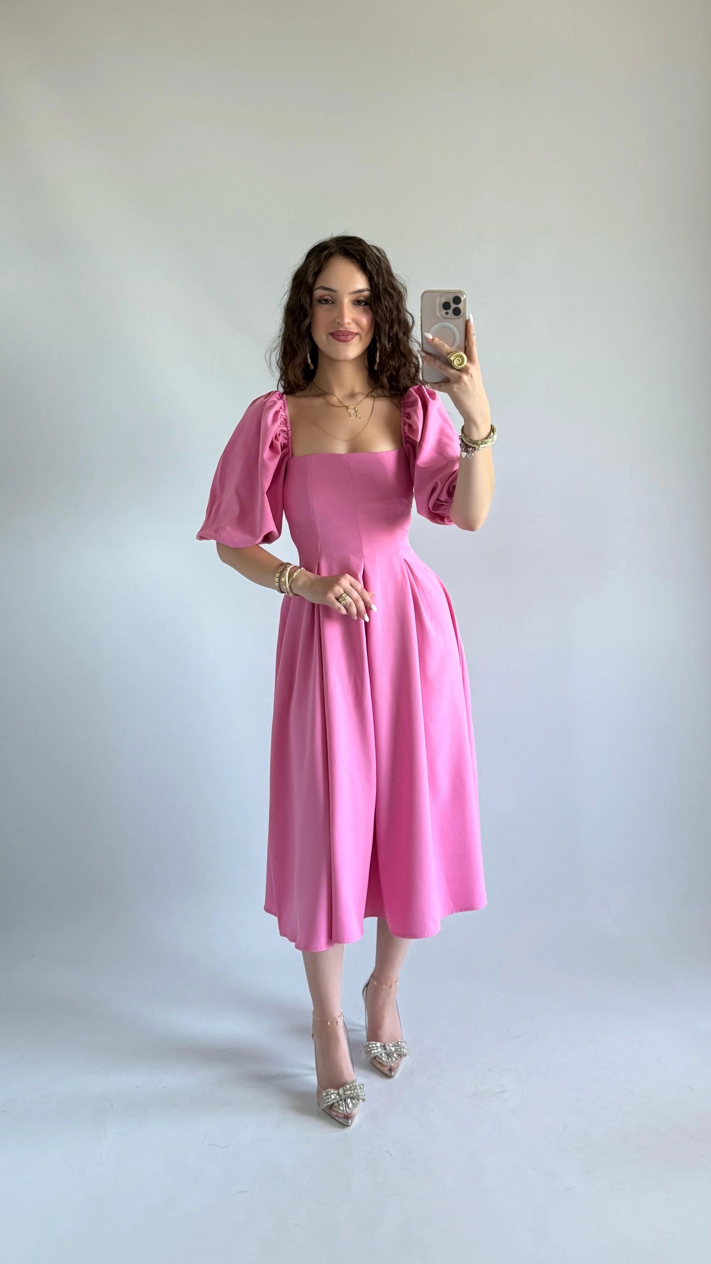 فستان زهري - KP2178