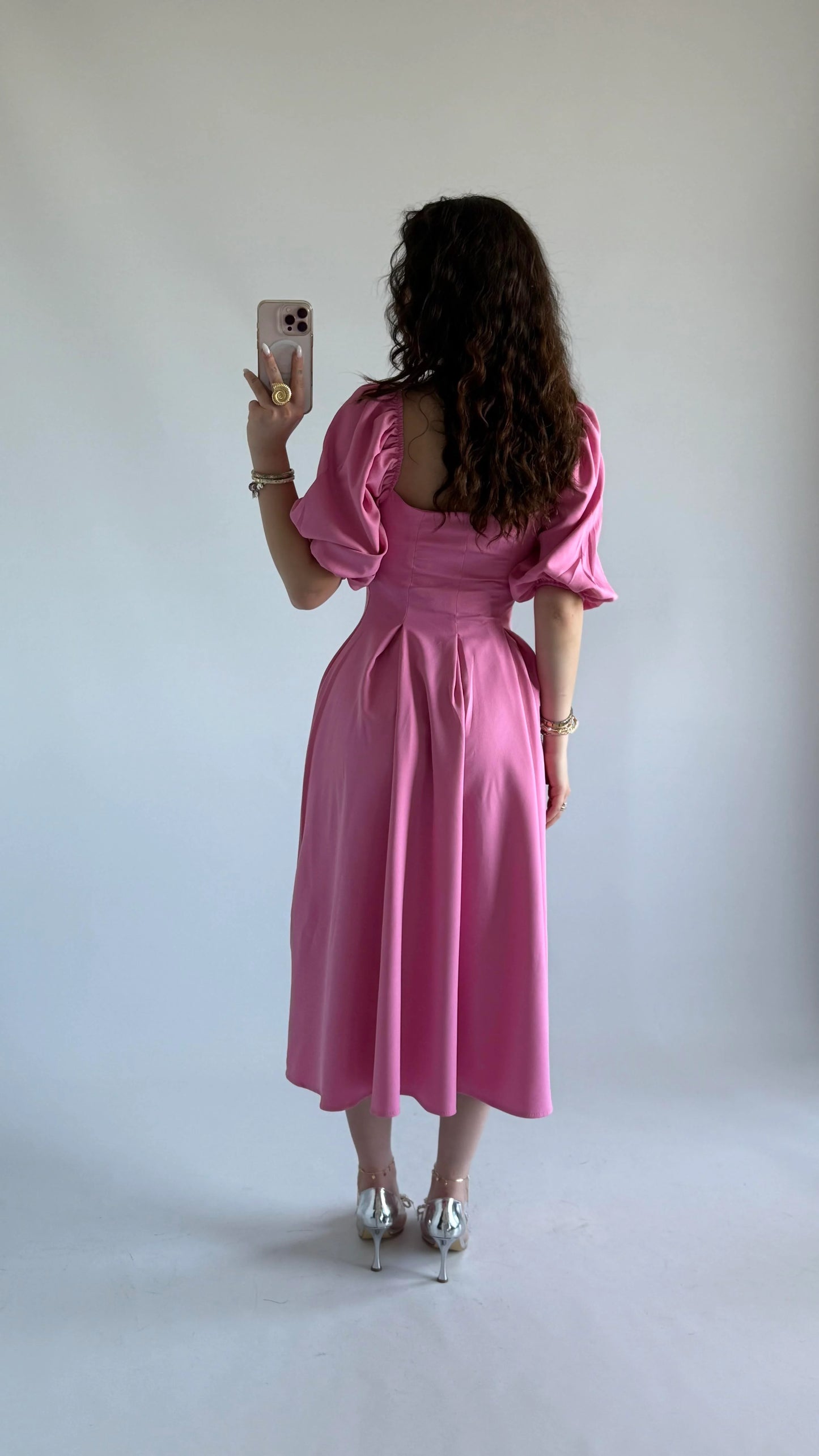 فستان زهري - KP2178