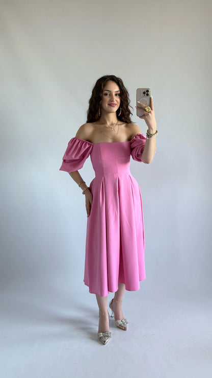 فستان زهري - KP2178