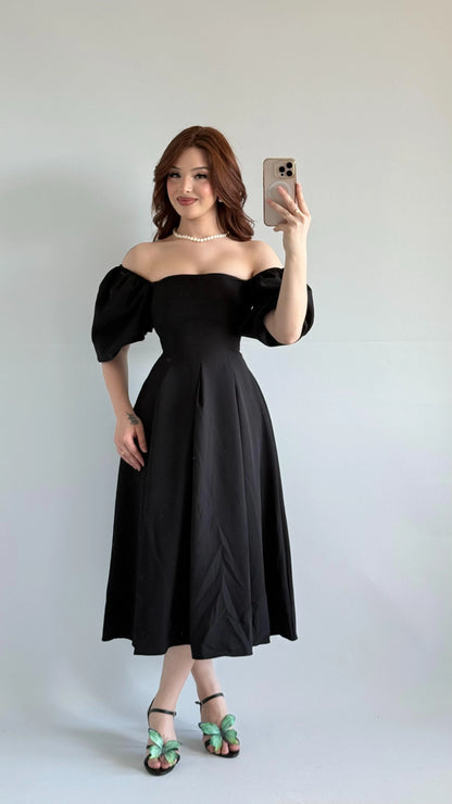 فستان اسود - KP2178