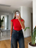 بلوزة احمر - KP4579
