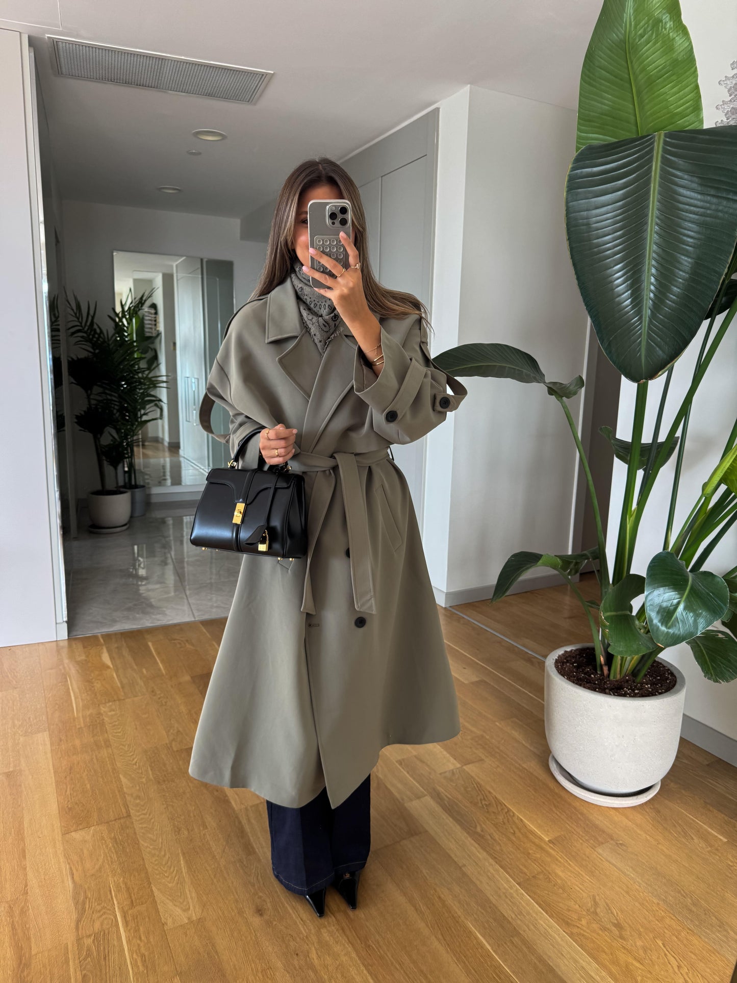 جكيت ترنش زيتي - KP7076