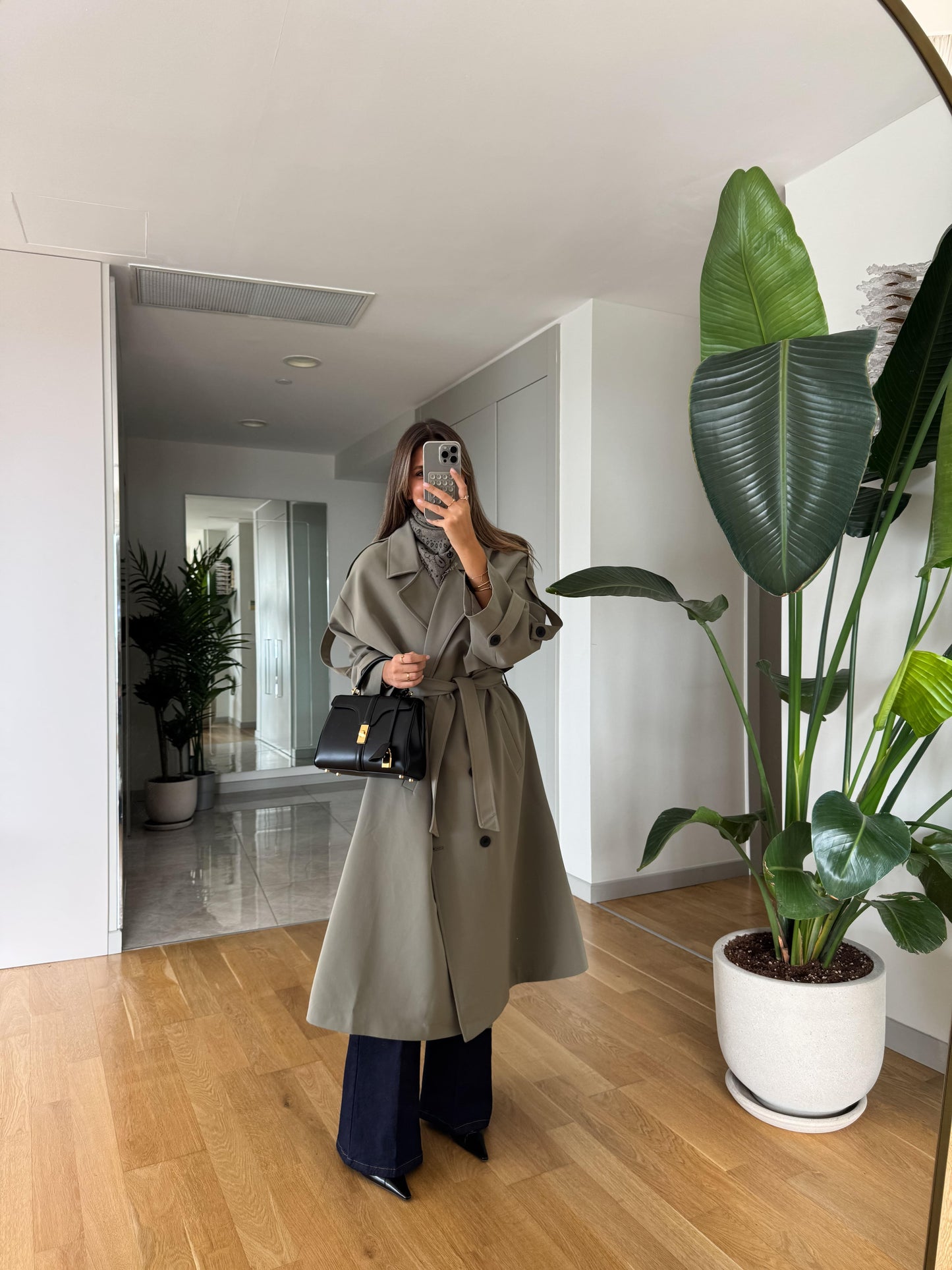 جكيت ترنش زيتي - KP7076