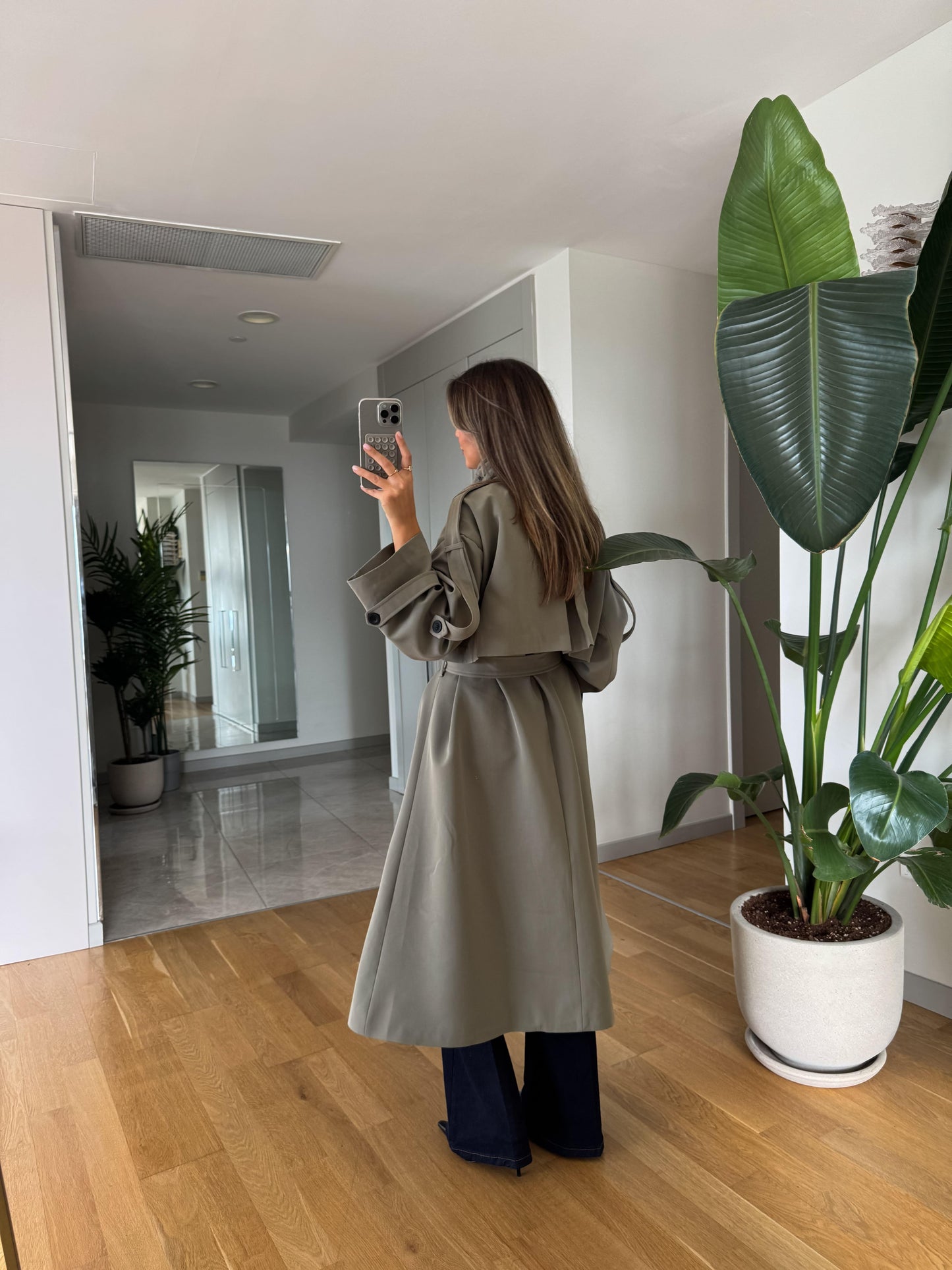 جكيت ترنش زيتي - KP7076