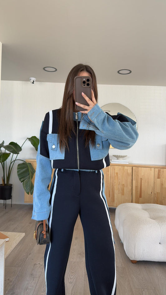 طقم تريننج كحلي - KP1401