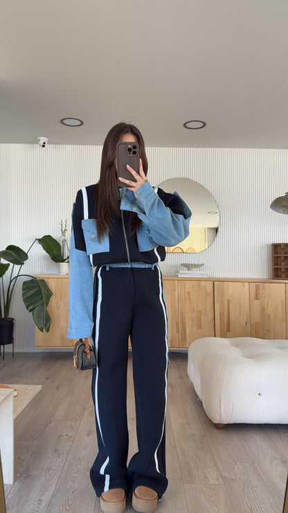 طقم تريننج كحلي - KP1401