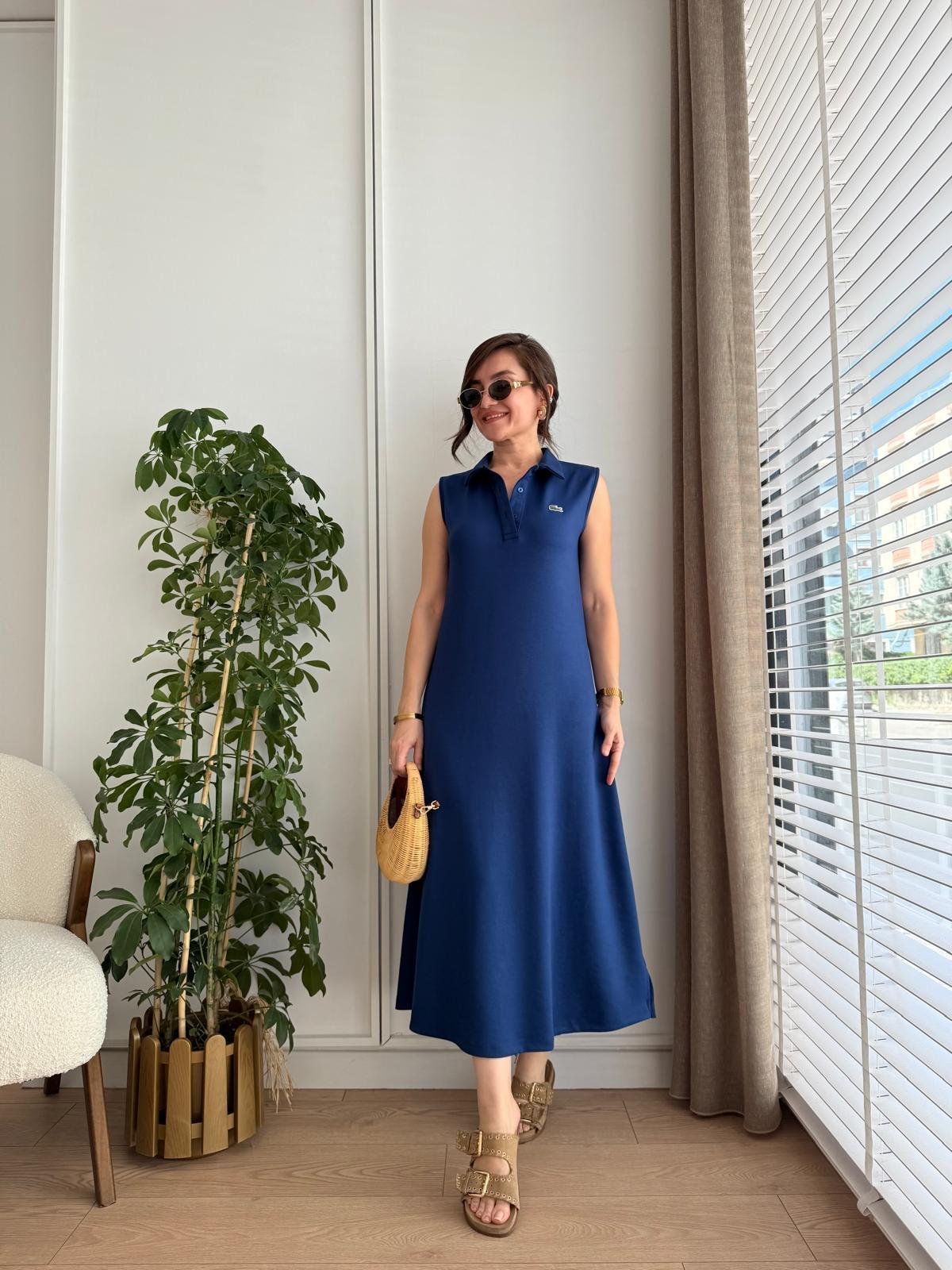 فستان لاكوست كحلي - KP2159