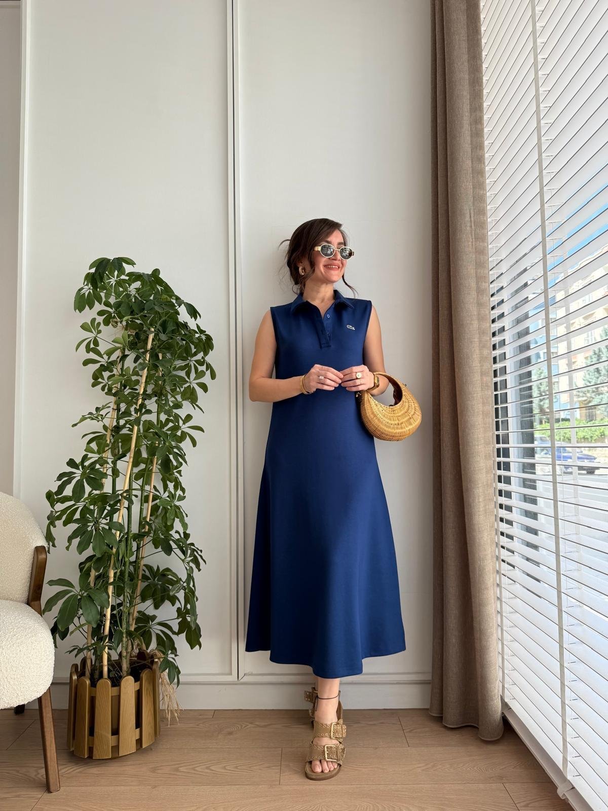 فستان لاكوست كحلي - KP2159