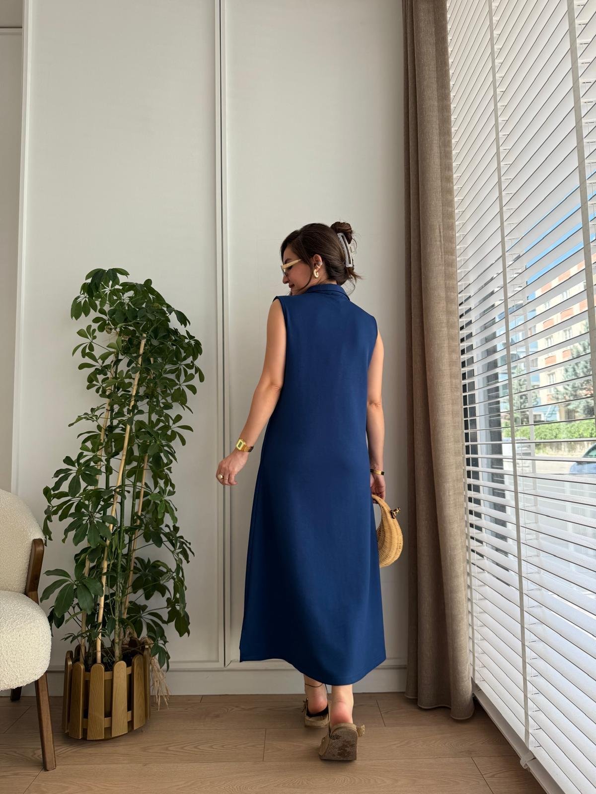 فستان لاكوست كحلي - KP2159