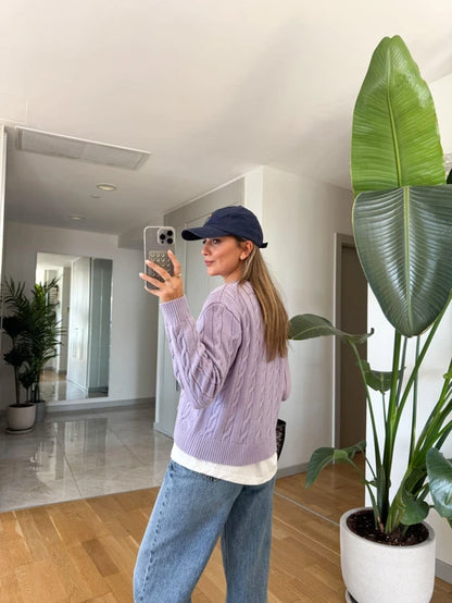 بلوزة مجدلة موڤ - KP4269