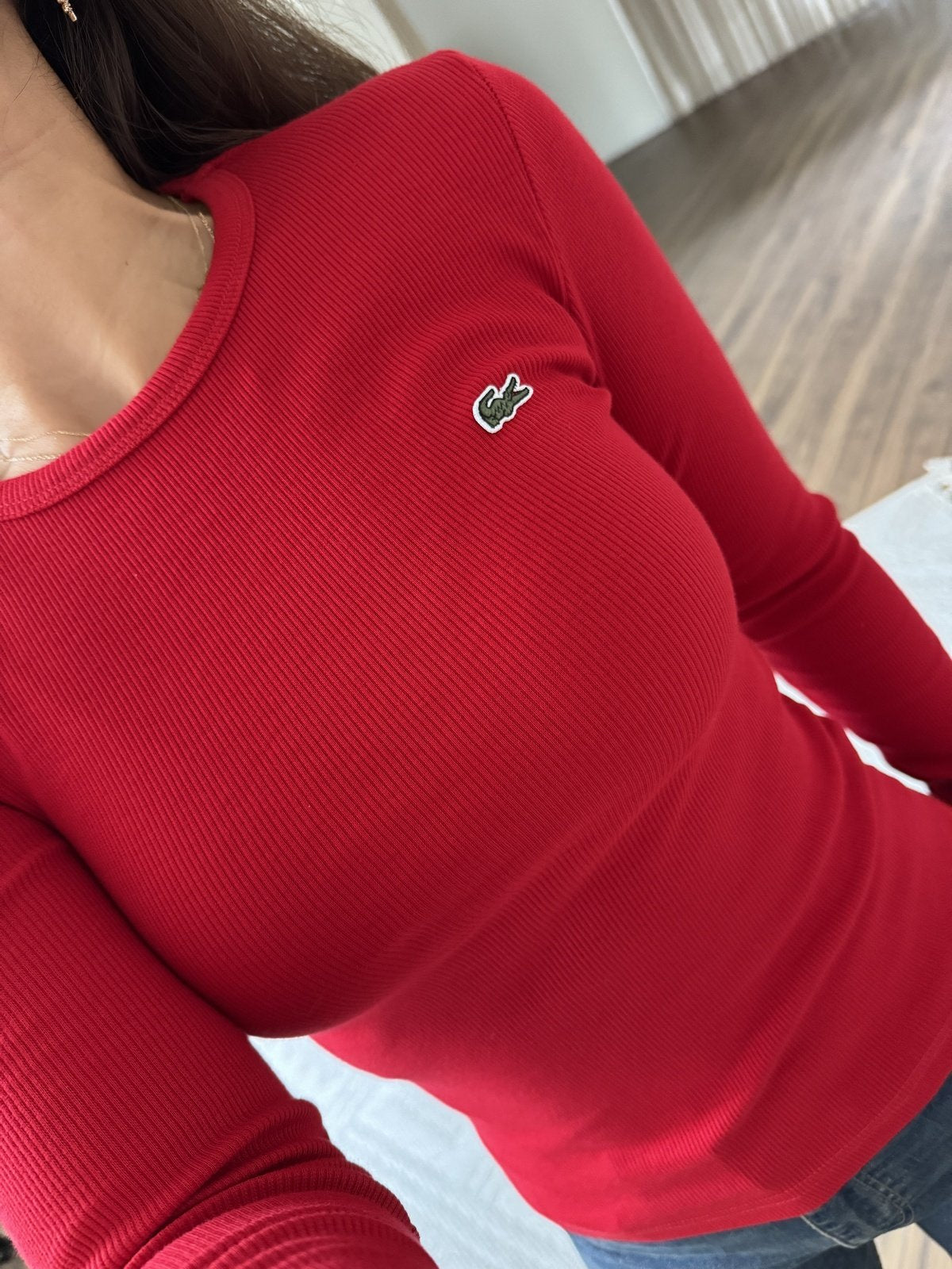 بلوزة لاكوست احمر - KP4263