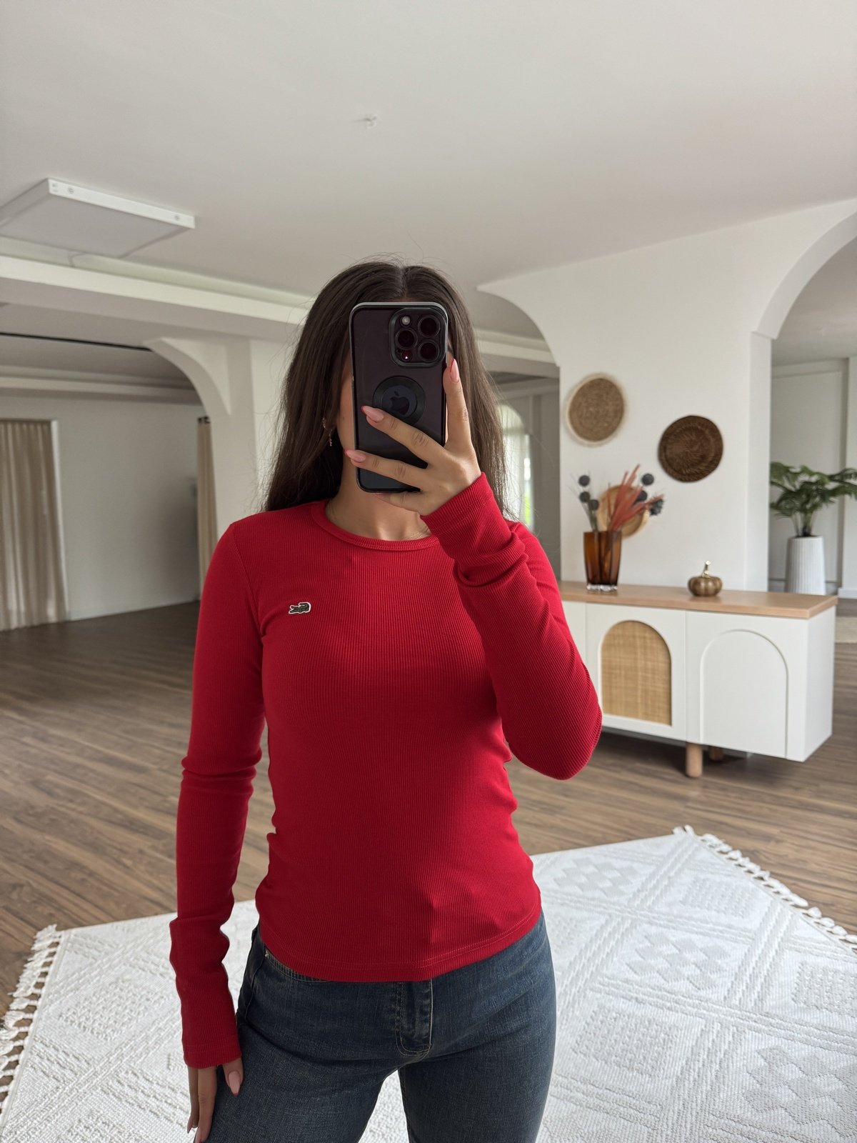 بلوزة لاكوست احمر - KP4263