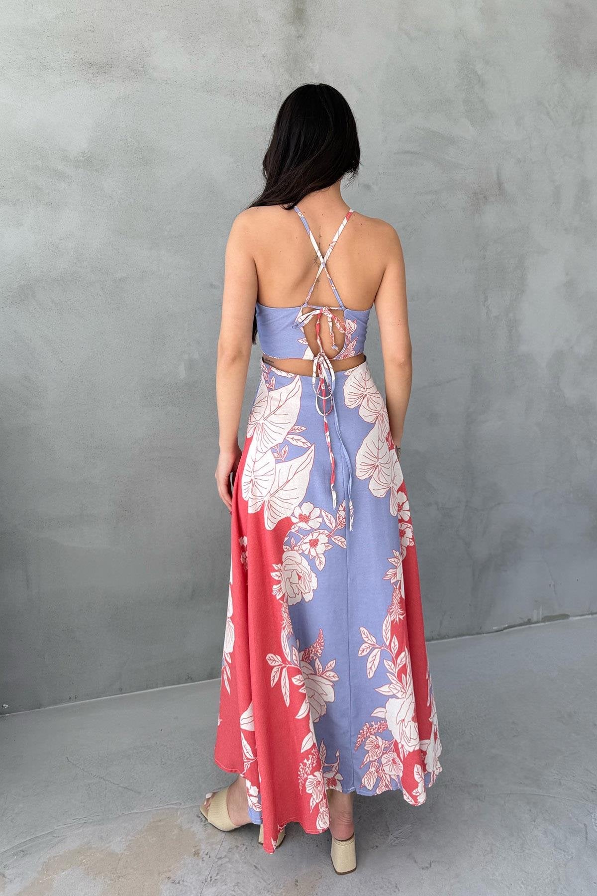 فستان ملون ليلك - KP2023