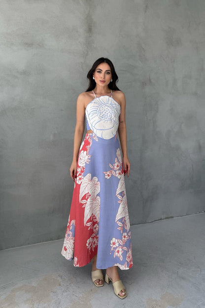 فستان ملون ليلك - KP2023