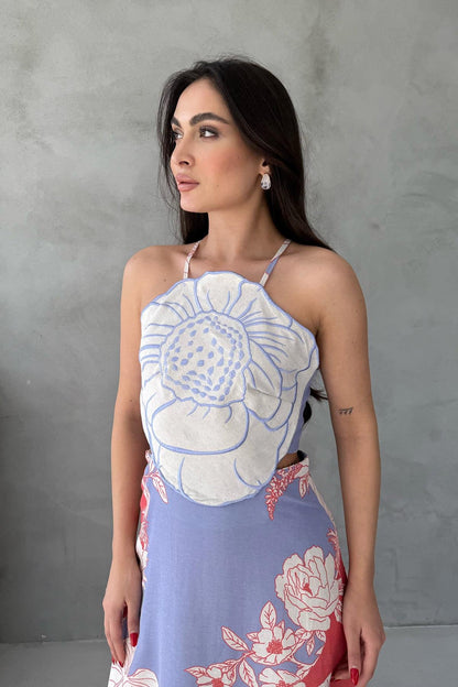 فستان ملون ليلك - KP2023