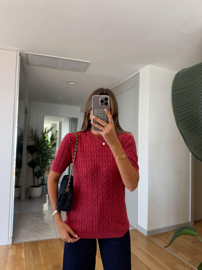 بلوزة احمر Massimo Dutti - KP4264