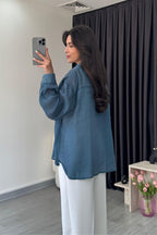 قميص ازرق غامق - KP4509