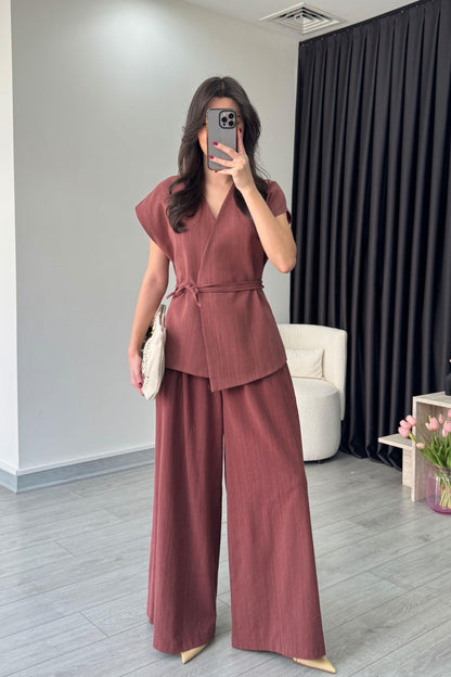 طقم كيمونو كرميدي - KP1202