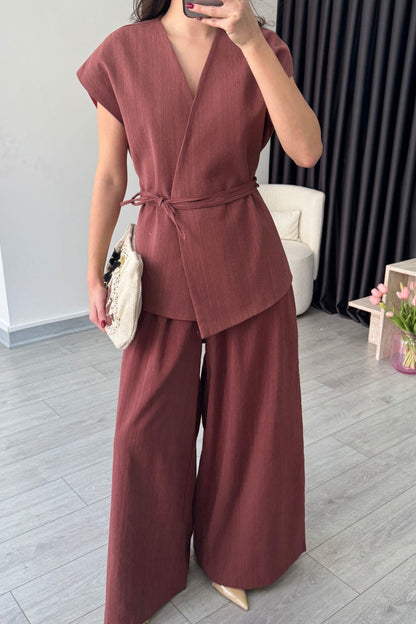 طقم كيمونو كرميدي - KP1202