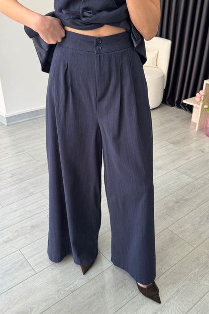 طقم كيمونو كحلي - KP1202