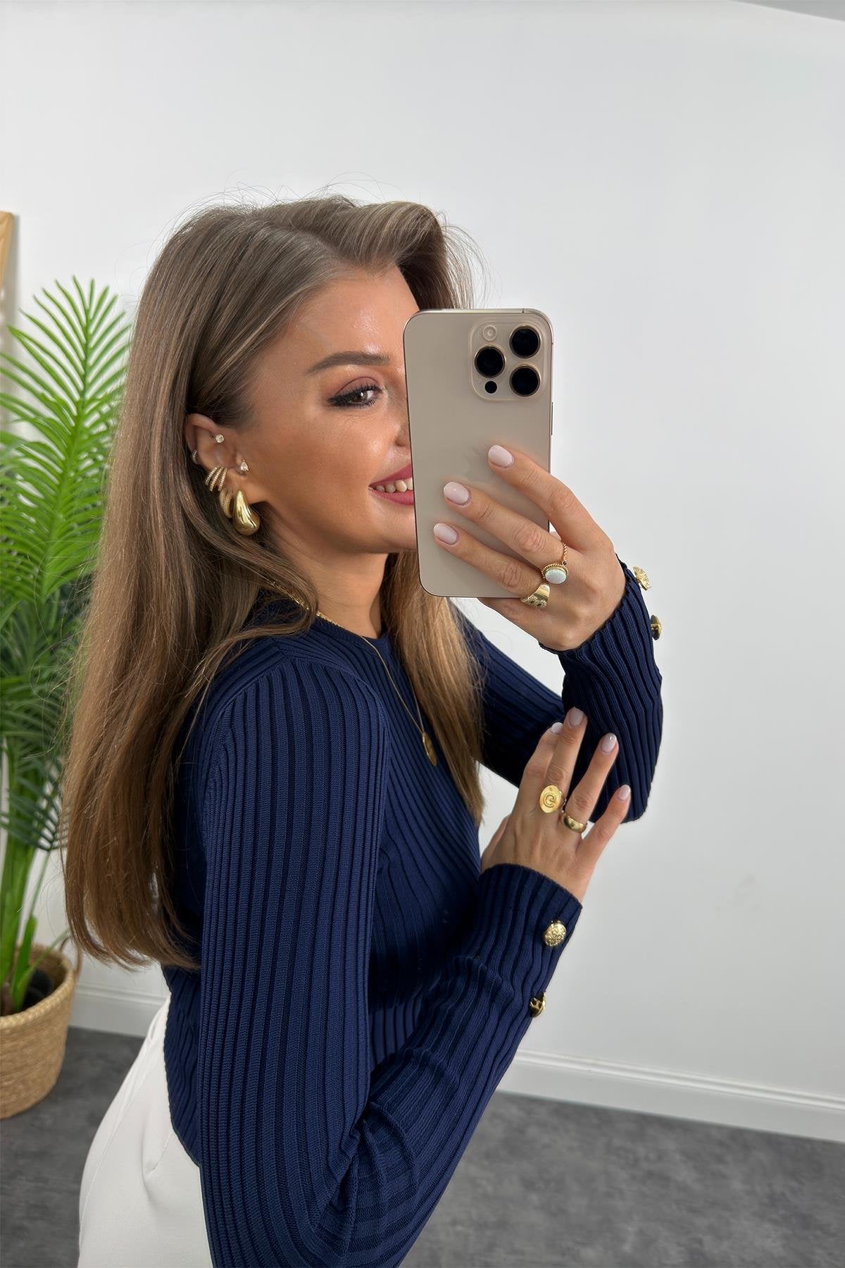 بلوزة بودي كحلي - KP4037