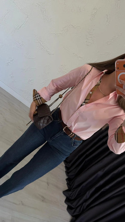 قميص زهري Burberry - KP4291