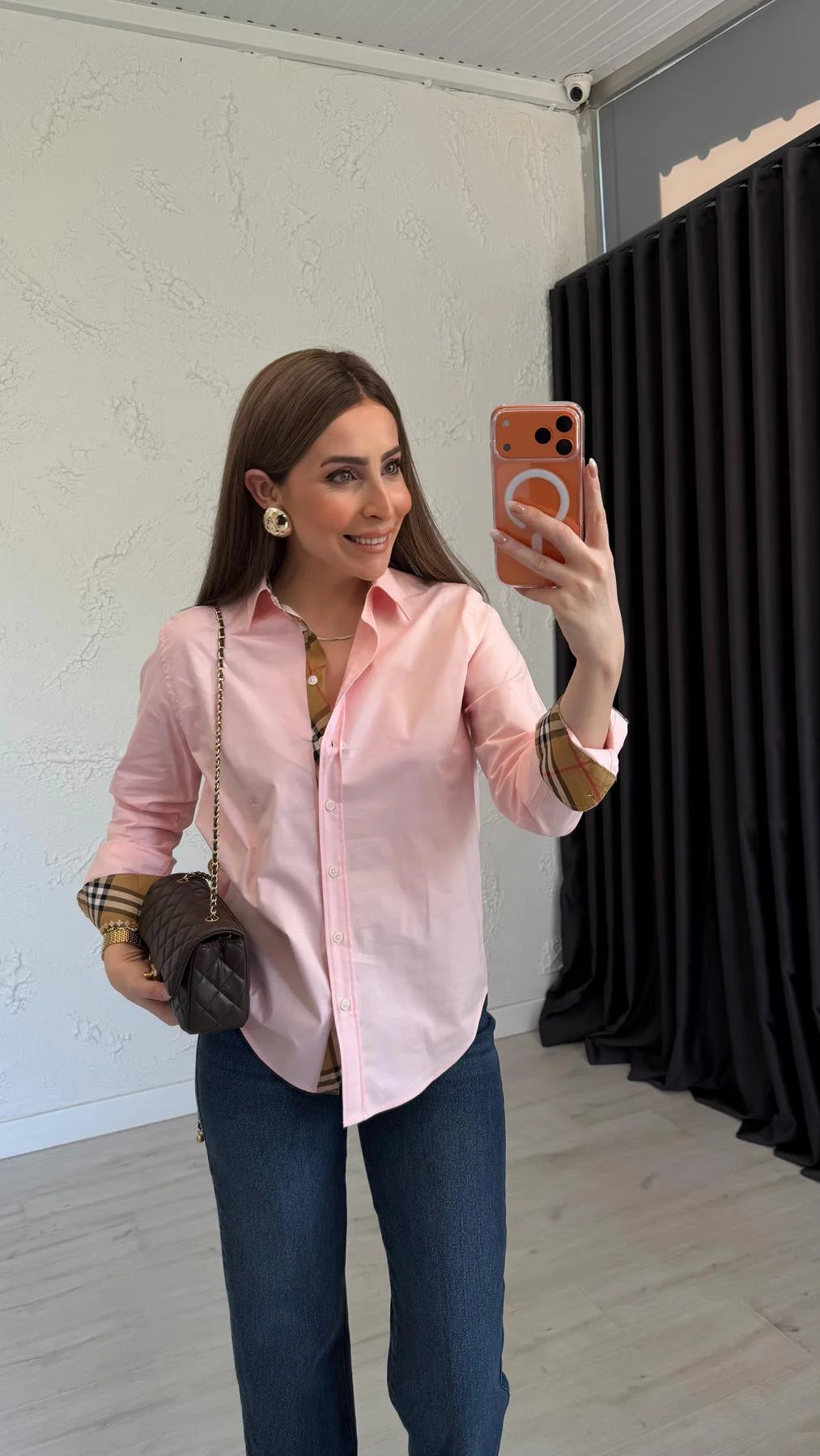 قميص زهري Burberry - KP4291