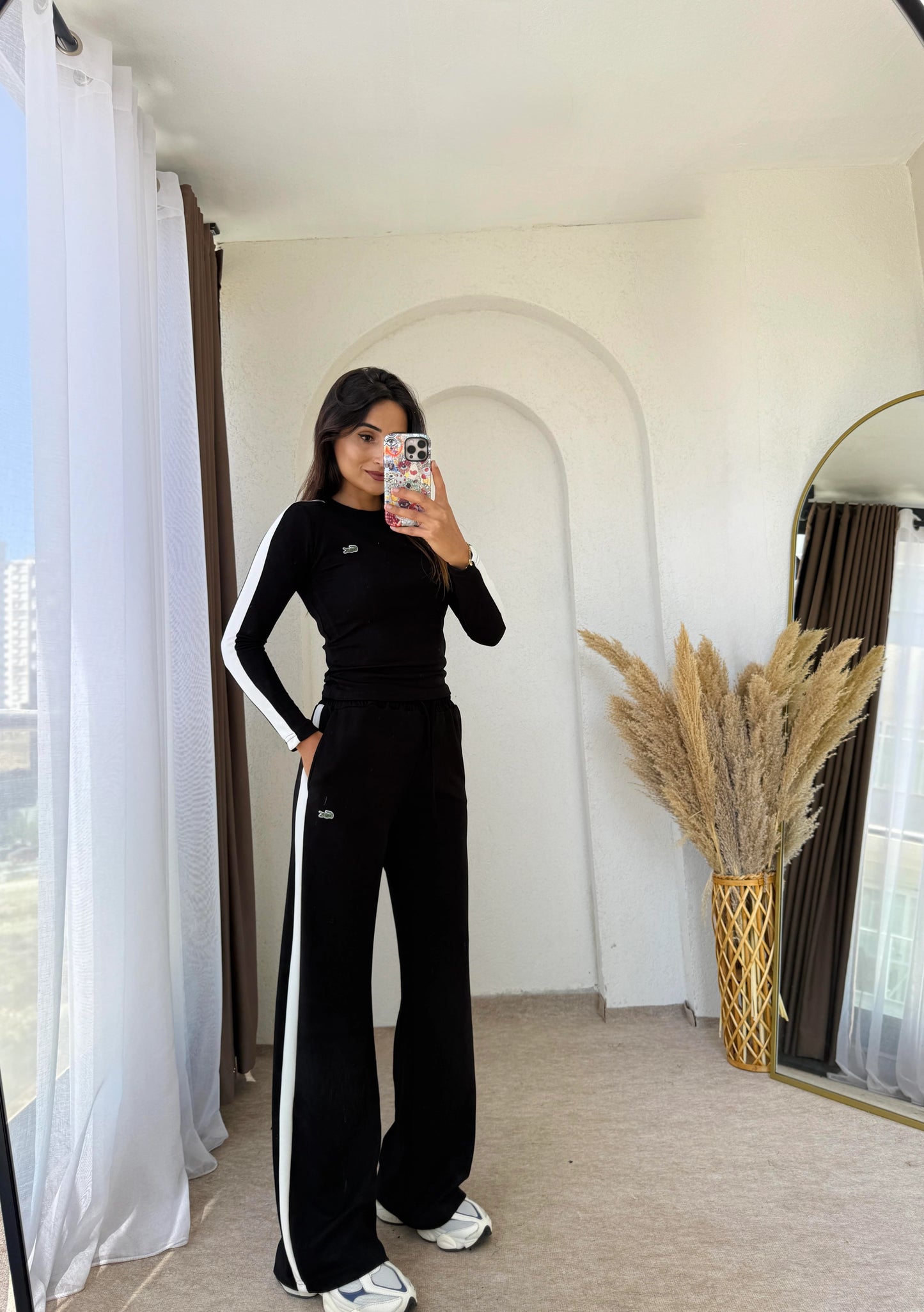 طقم لاكوست اسود - KP1423