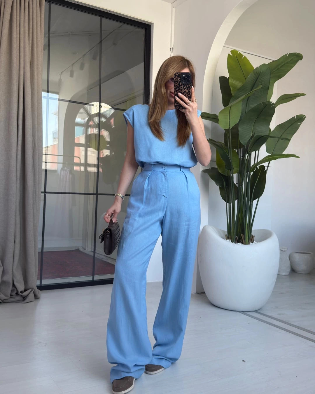 طقم ازرق Massimo Dutti - KP1253