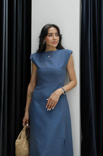 فستان يومي ازرق - KP2170