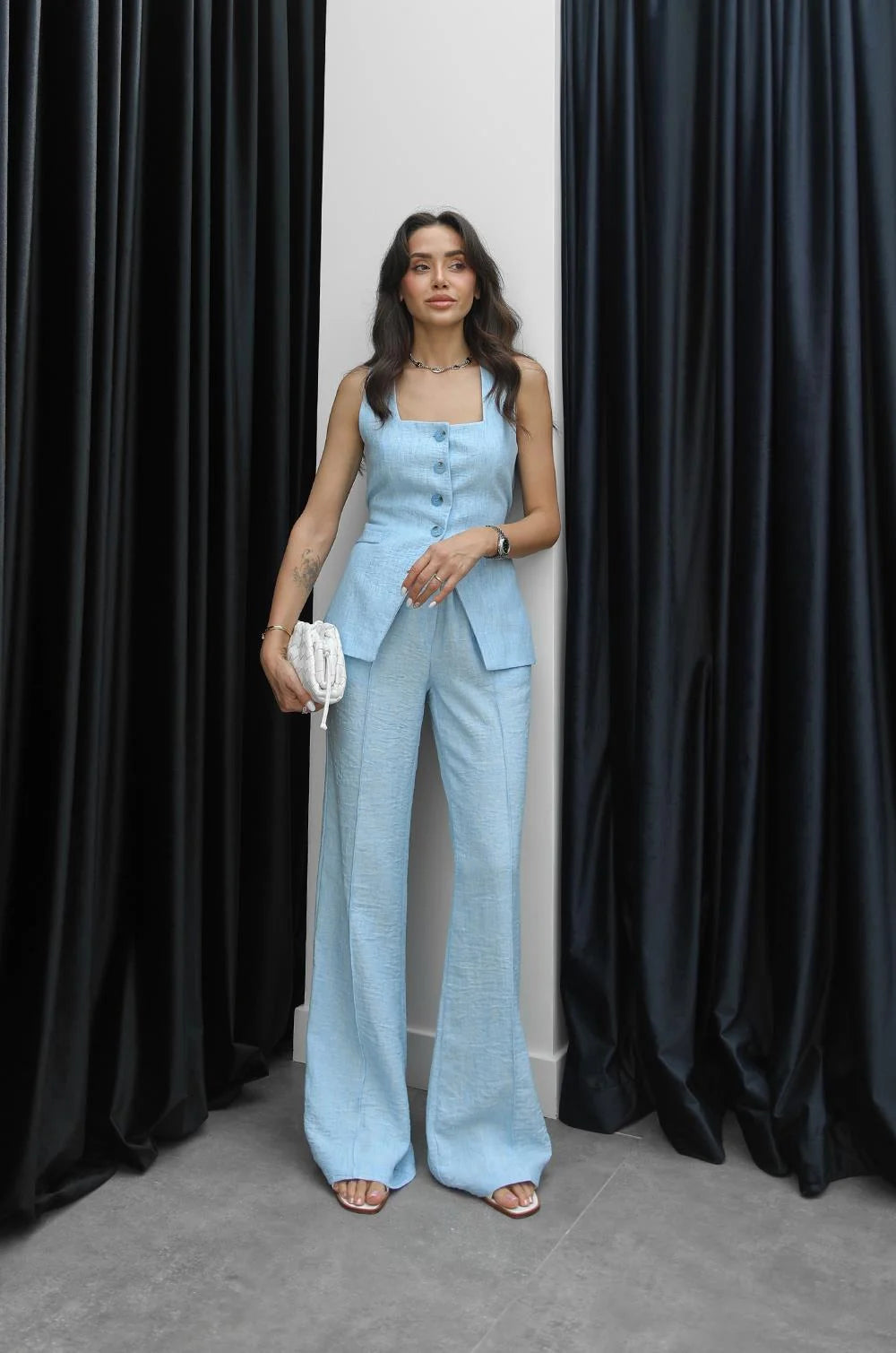 طقم ازرق - KP1002