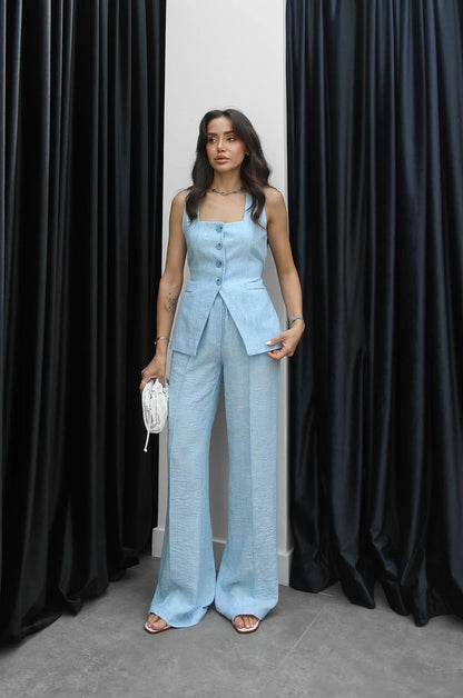 طقم ازرق - KP1002