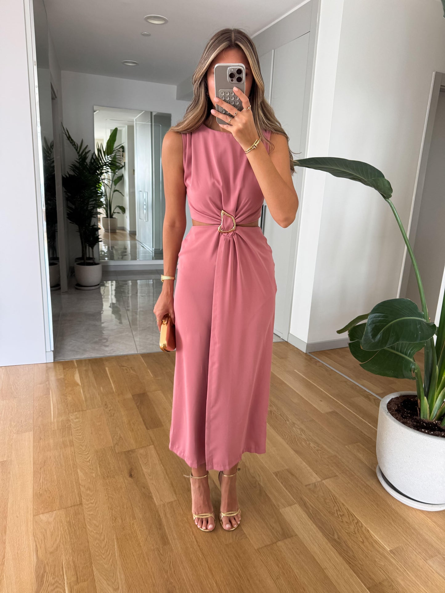 فستان زهري - KP2164